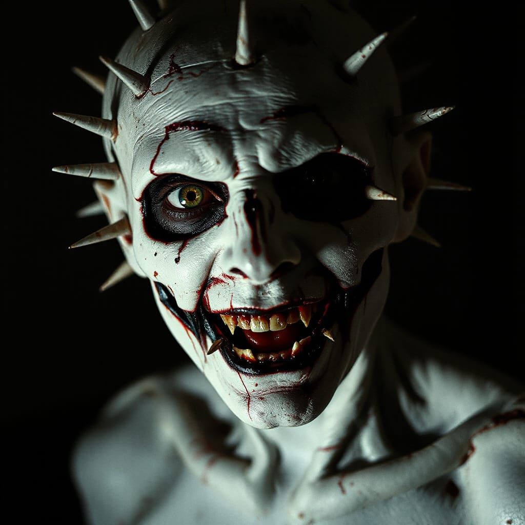 Vampire Cenobite Portrait in Surreal Concept Art Style