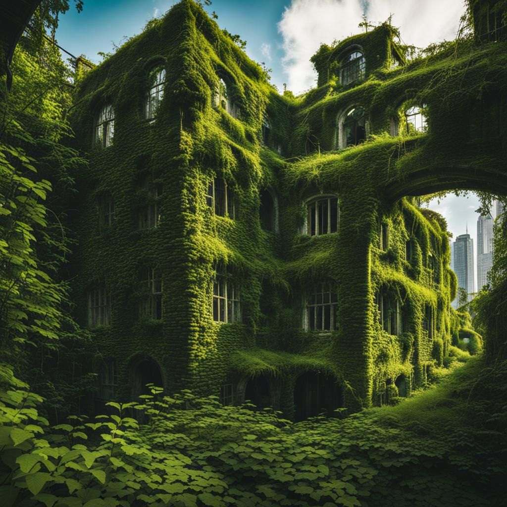 City Reclaimed: Vines and Moss Take Over