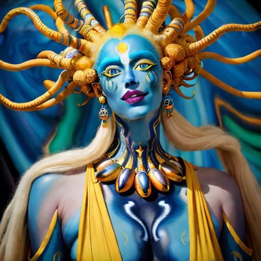 Cosmic Characters Celebrate in Oil Painting Style