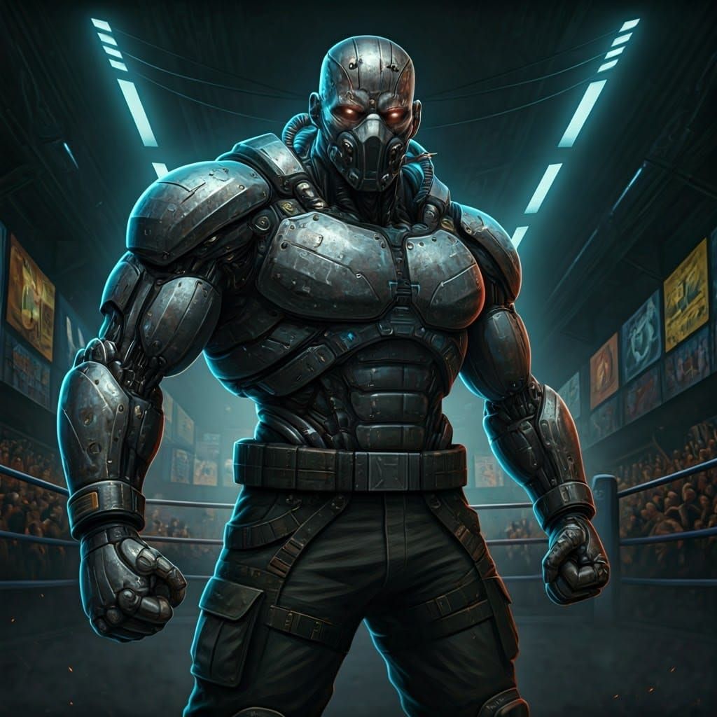 Cyborg Boxer: Ancient Sculpture Meets Future Tech