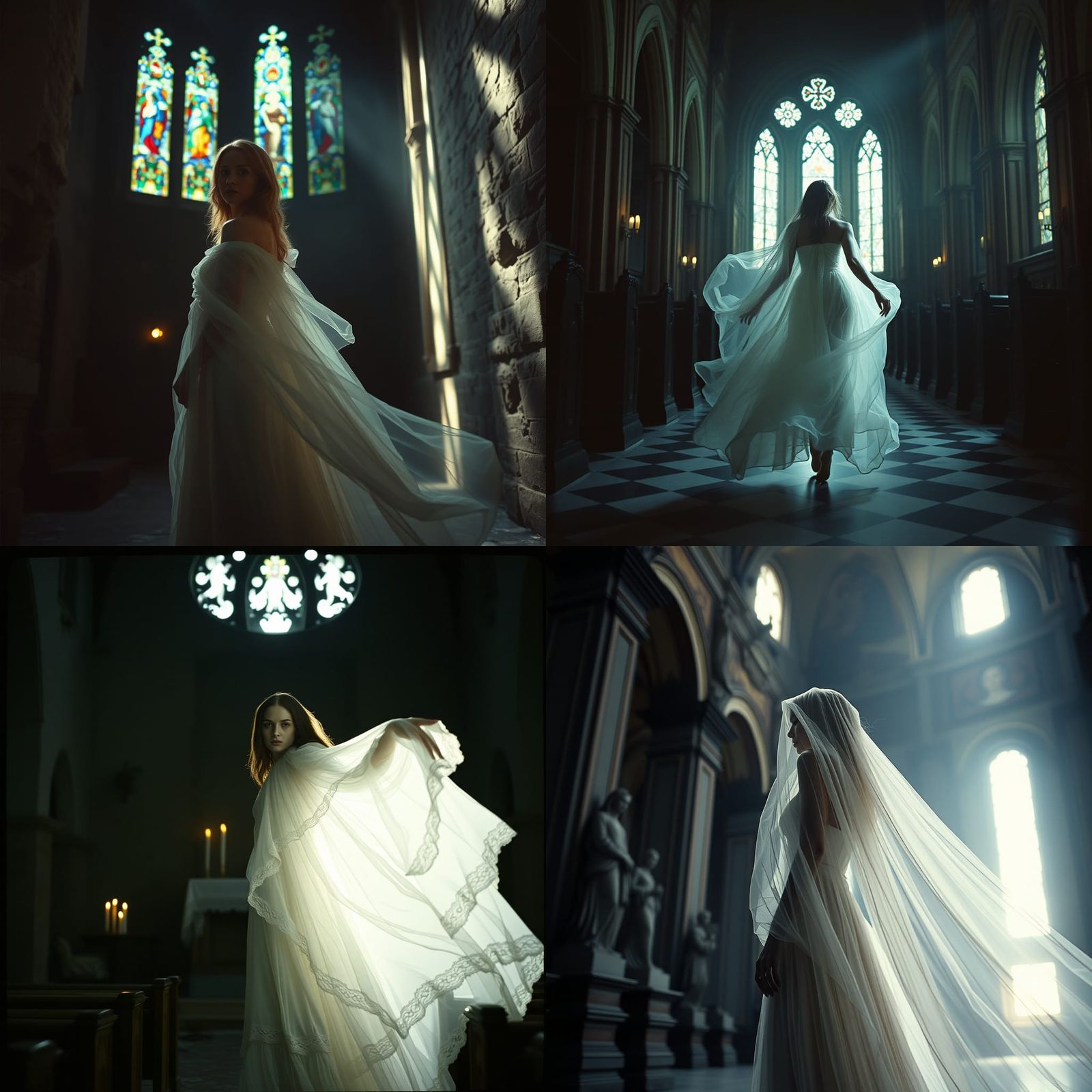 Ethereal Spectre in a Church, Cinematic Still