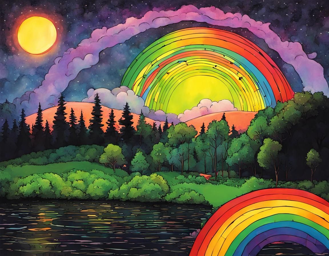 Rainbow Shining in the Darkness