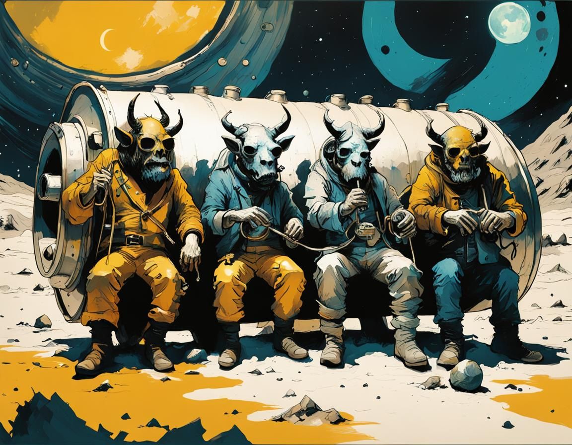 Dirty Demons Have A Keg Party on the Moon! II