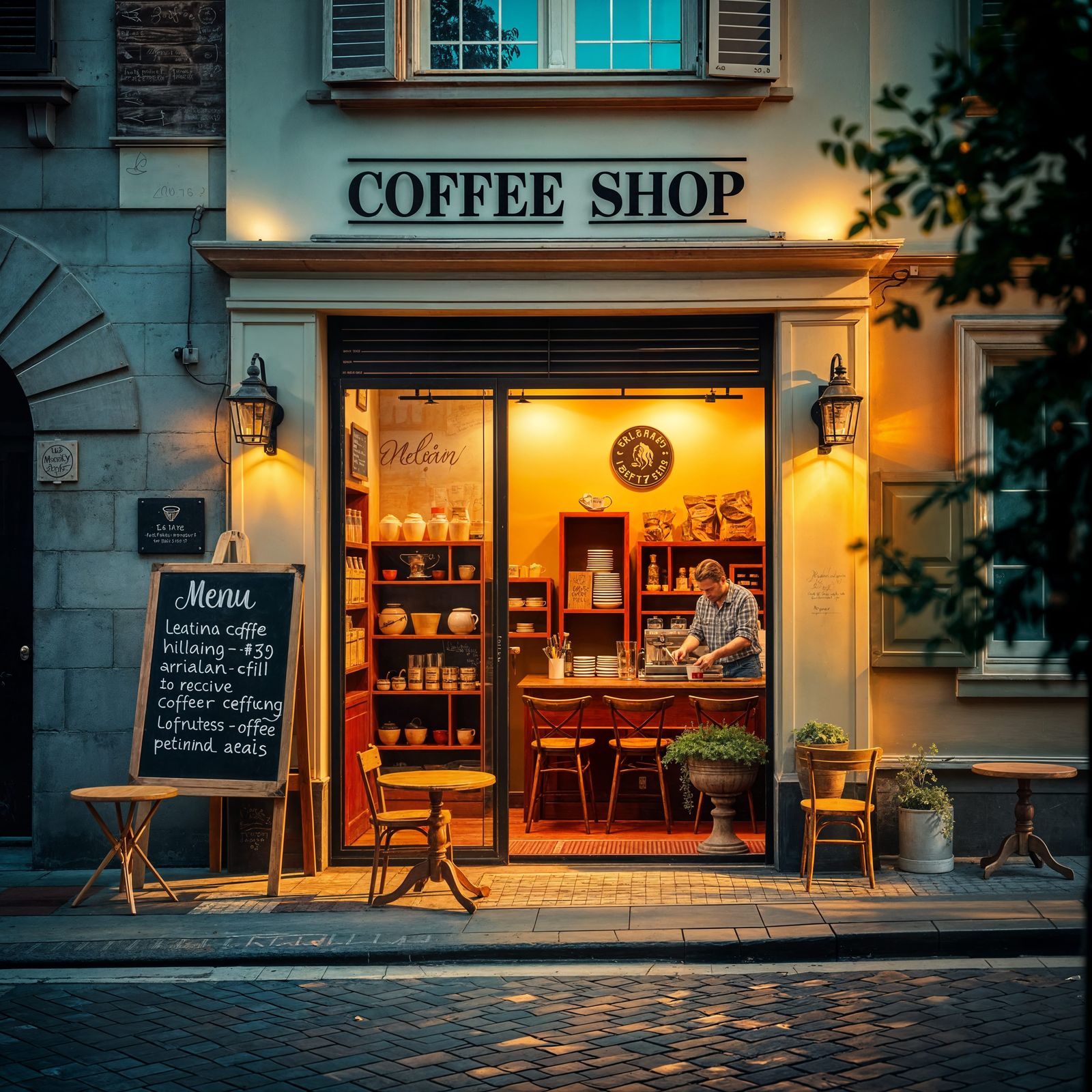 Chalkboard Coffee Menu in Perfect Handwriting