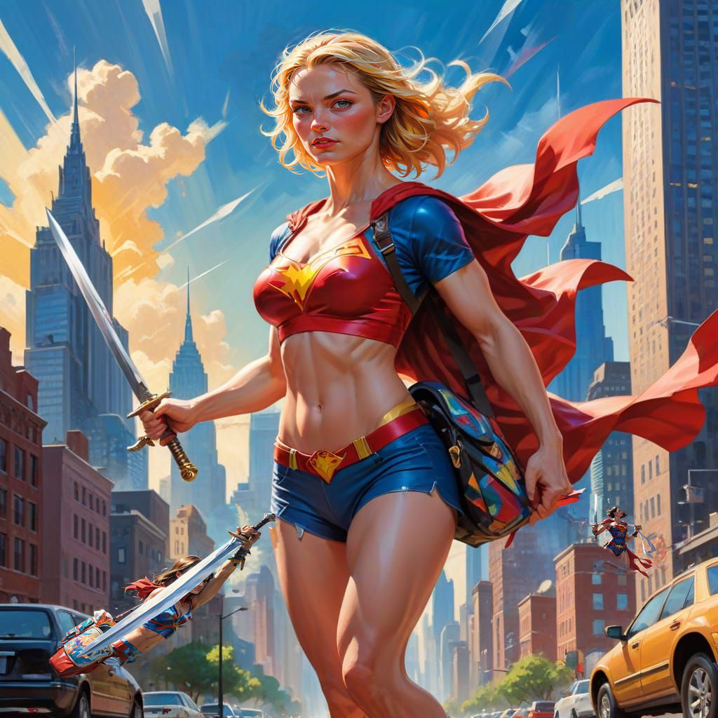 Fantasy-style "supermom"