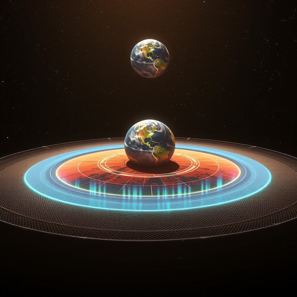 Mars Magnetosphere System: Hyperrealistic Sci-Fi Illustratio...