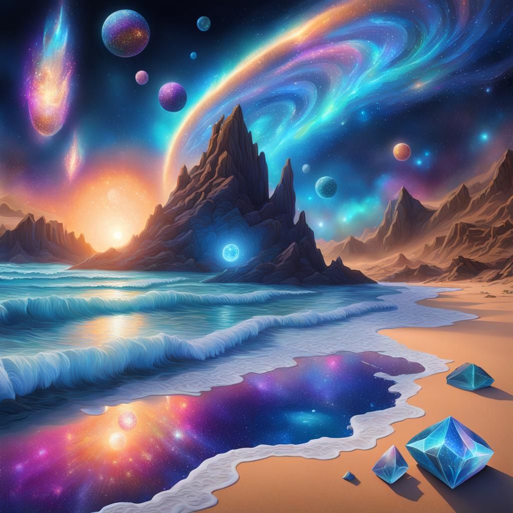 Galactic Crystals on a Cosmic Space Beach