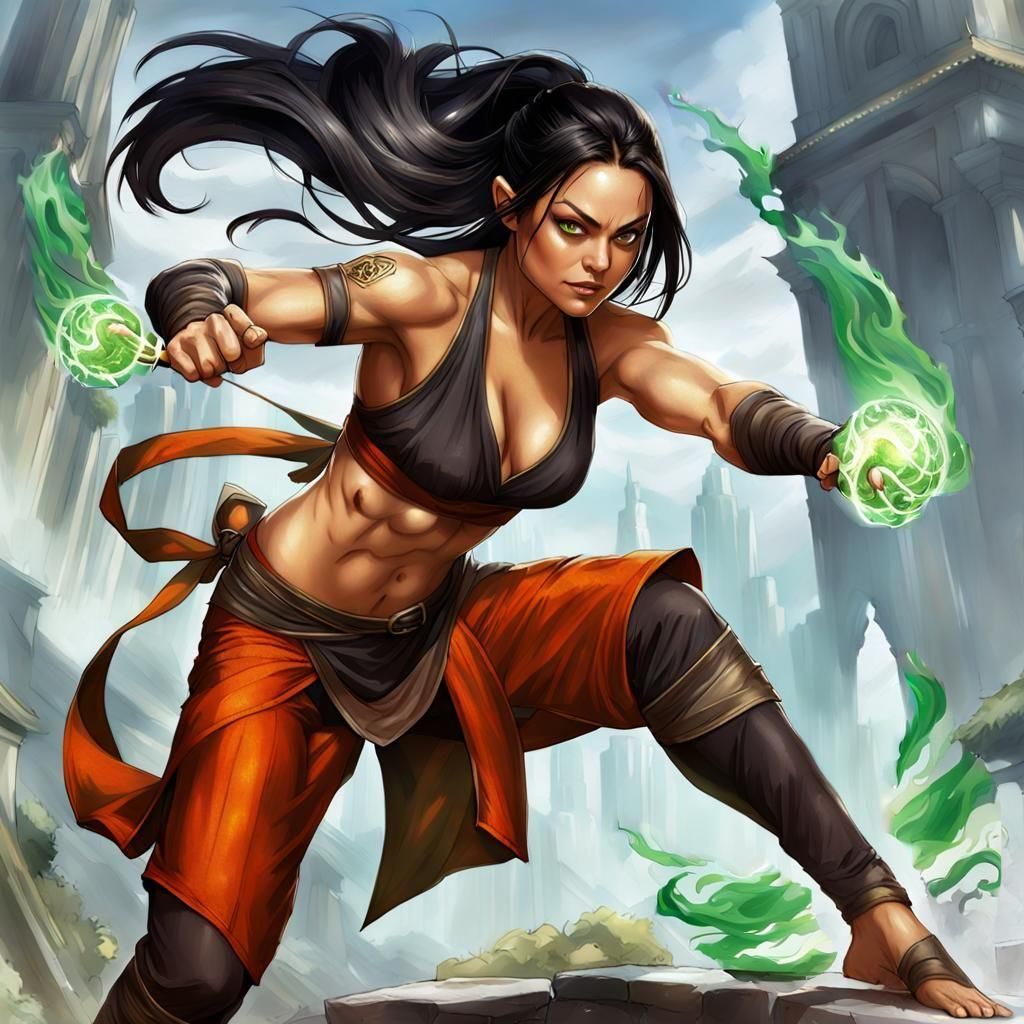 Emerald Flames and Green Energy Magic