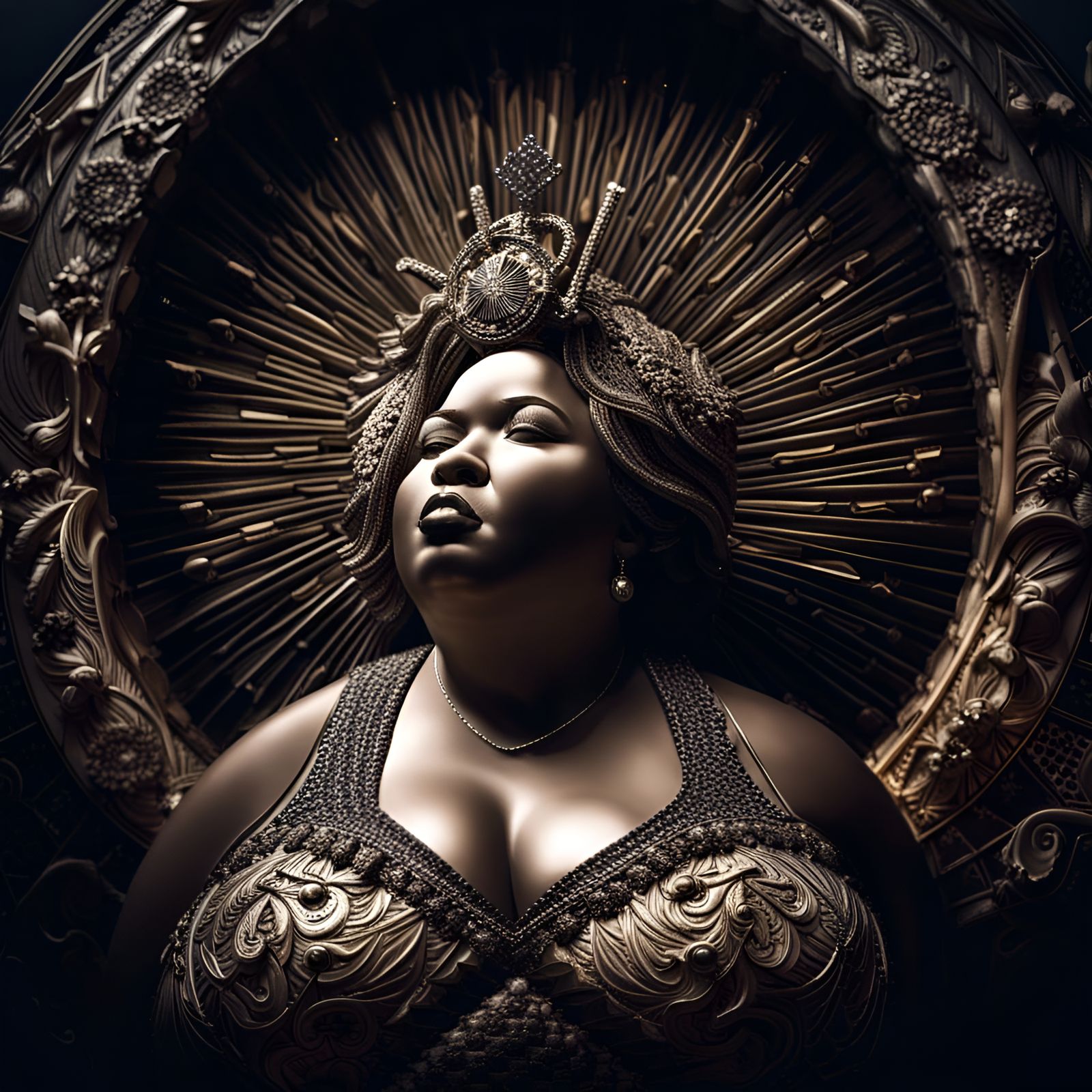 Hyperrealistic Opera Singer in Cinematic Detail