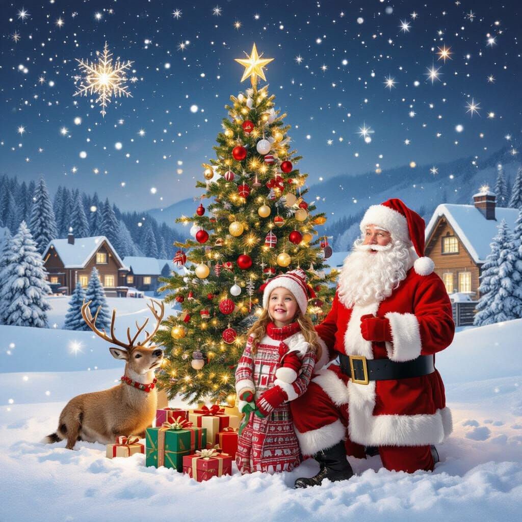 Christmas Past, Present, and Future AI Art