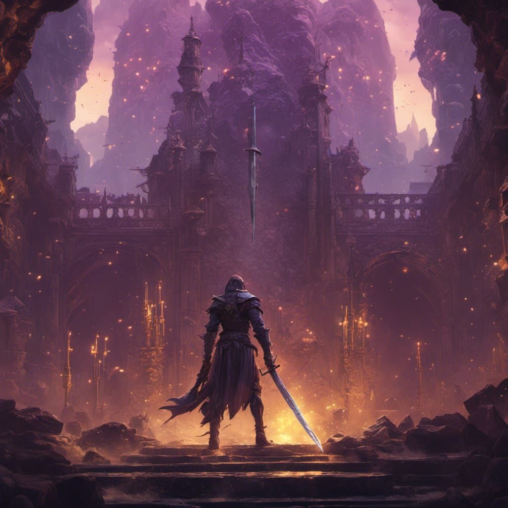 Fantasy Sword Concept Art in 8K Resolution