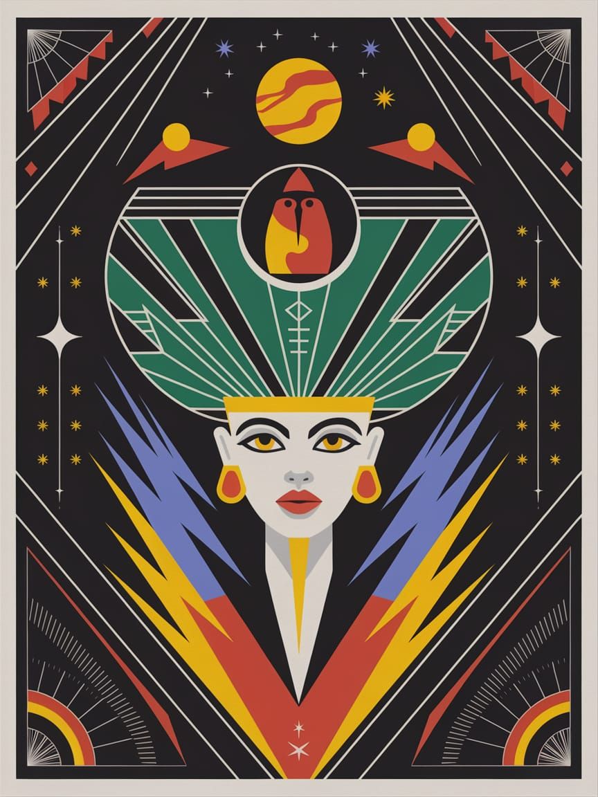 Geometric Abstraction: Sekhmet, Nemesis, and Oceanus