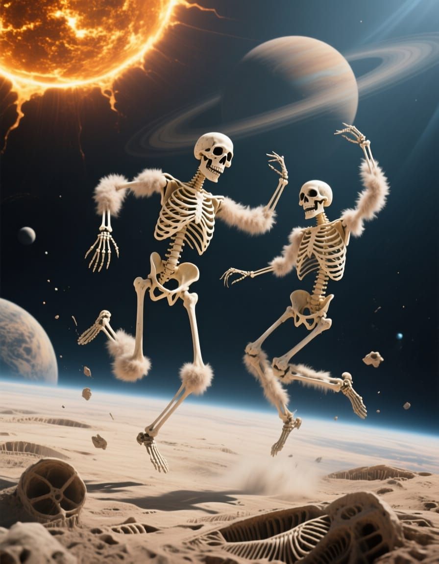 Fluffy Skeletons Dancing in Zero Gravity & Over-Stimulated B...