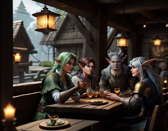 Goblins at the Tavern: 3D Game Cinematic Graphics