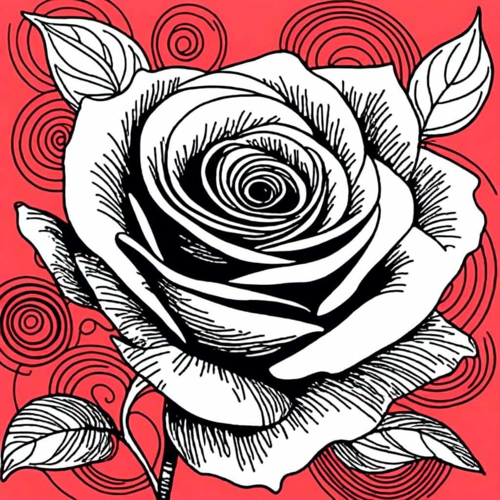 Red Rose on Red Background: A Striking Floral Image