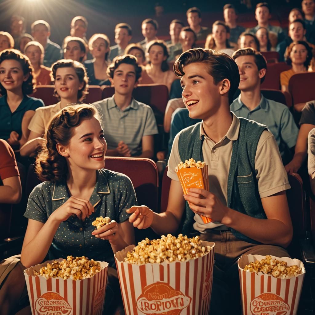 First Date at the Cinema: A Golden Moment