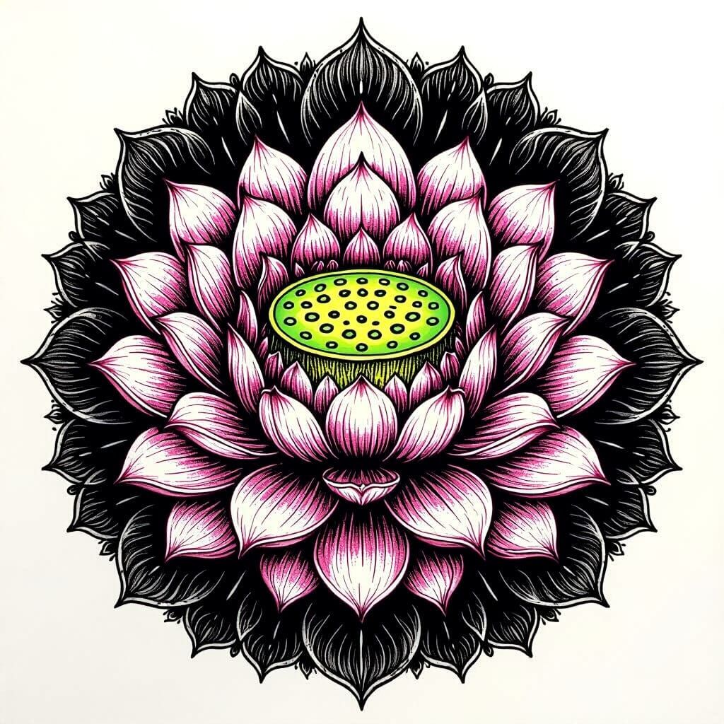 Soul Lotus Dreamscape: DMT Ink Print