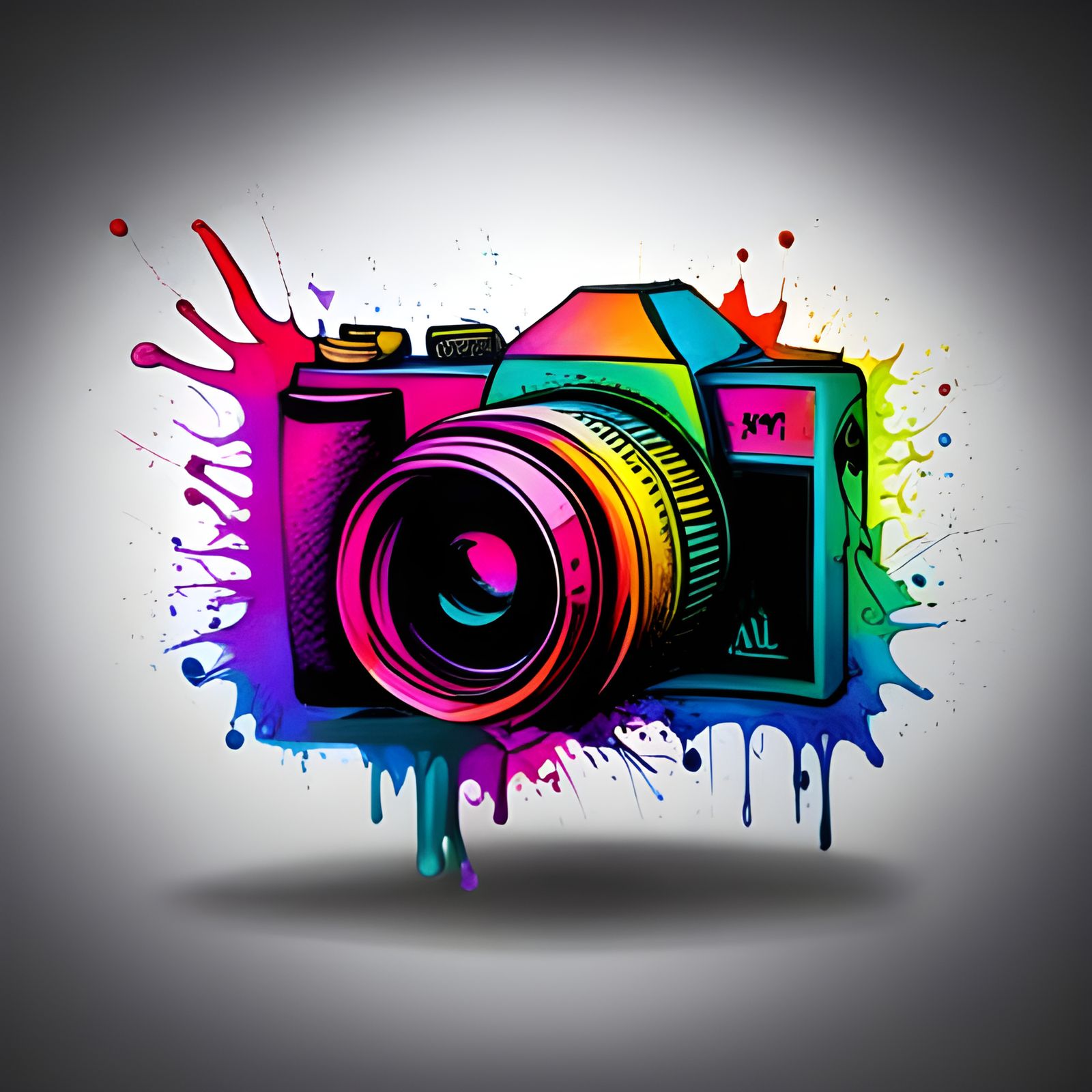 Graffiti Camera in Splash Art Style