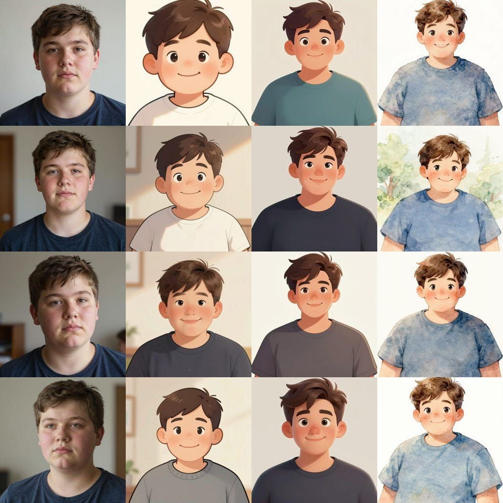 Portrait of a 14-Year-Old Boy with Brown Hair