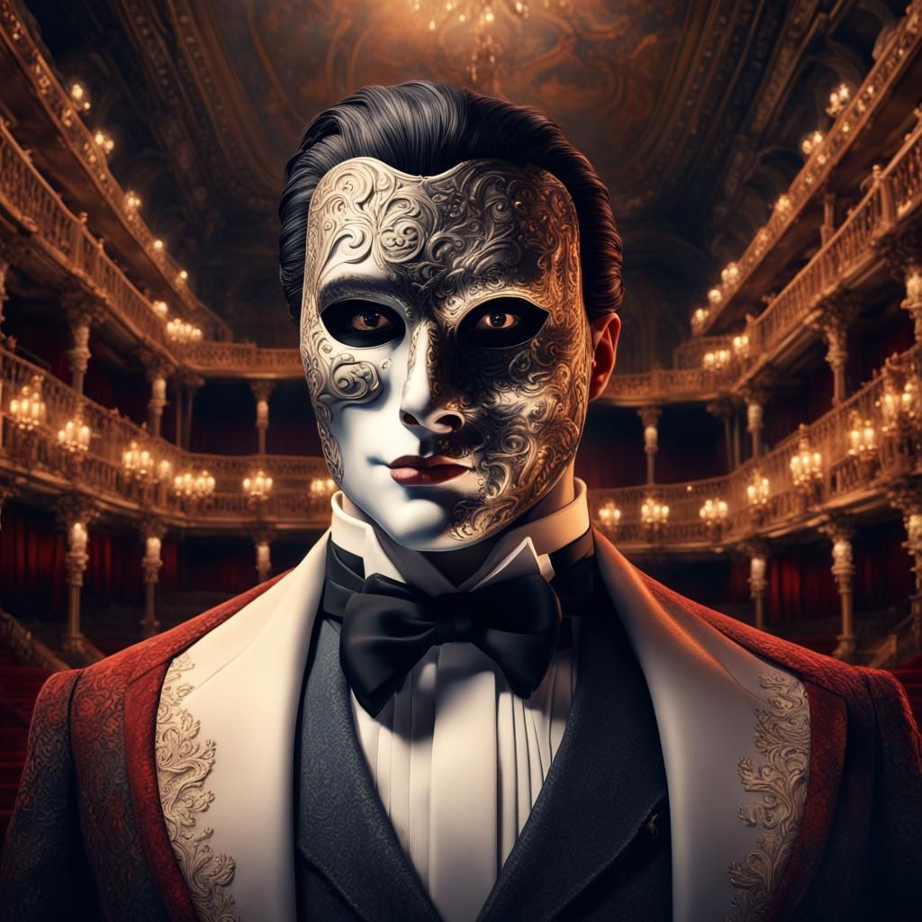 Phantom of the Opera Digital Illustration in 8K