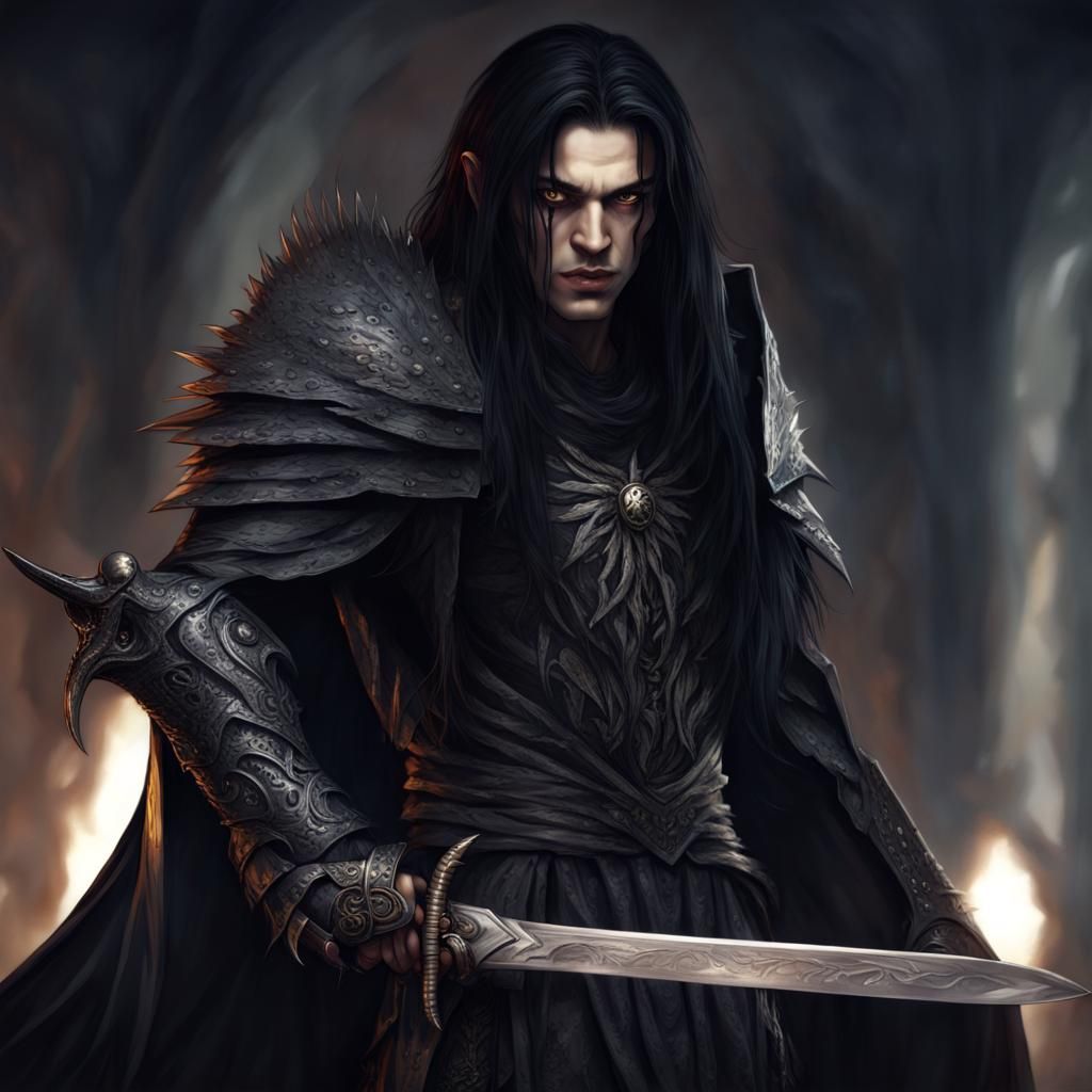 Dark Sorcerer God of Nightmares: Detailed Matte Painting