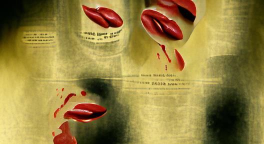 Apocalyptic Lipstick Film Noir Poster Art