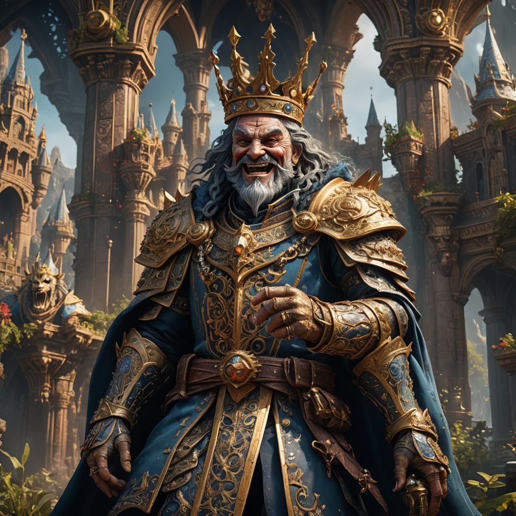 Fantastical Laughing King Concept Art