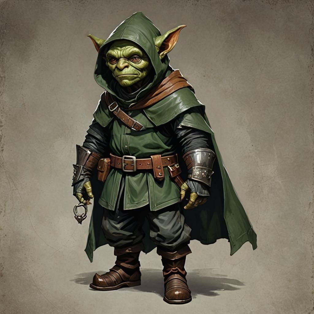 Detailed Goblin Character in Fantasy Concept Art