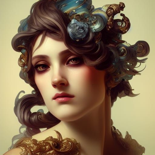 Rococo Lord Portrait in Hyperdetailed Style