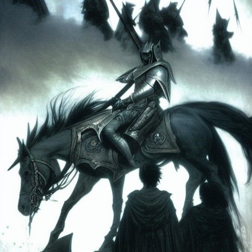 Armored Vampire Knight on Undead Horse