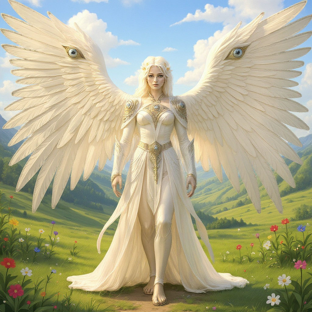 Angel of Peace Emerges: Anime-Inspired 3D Art