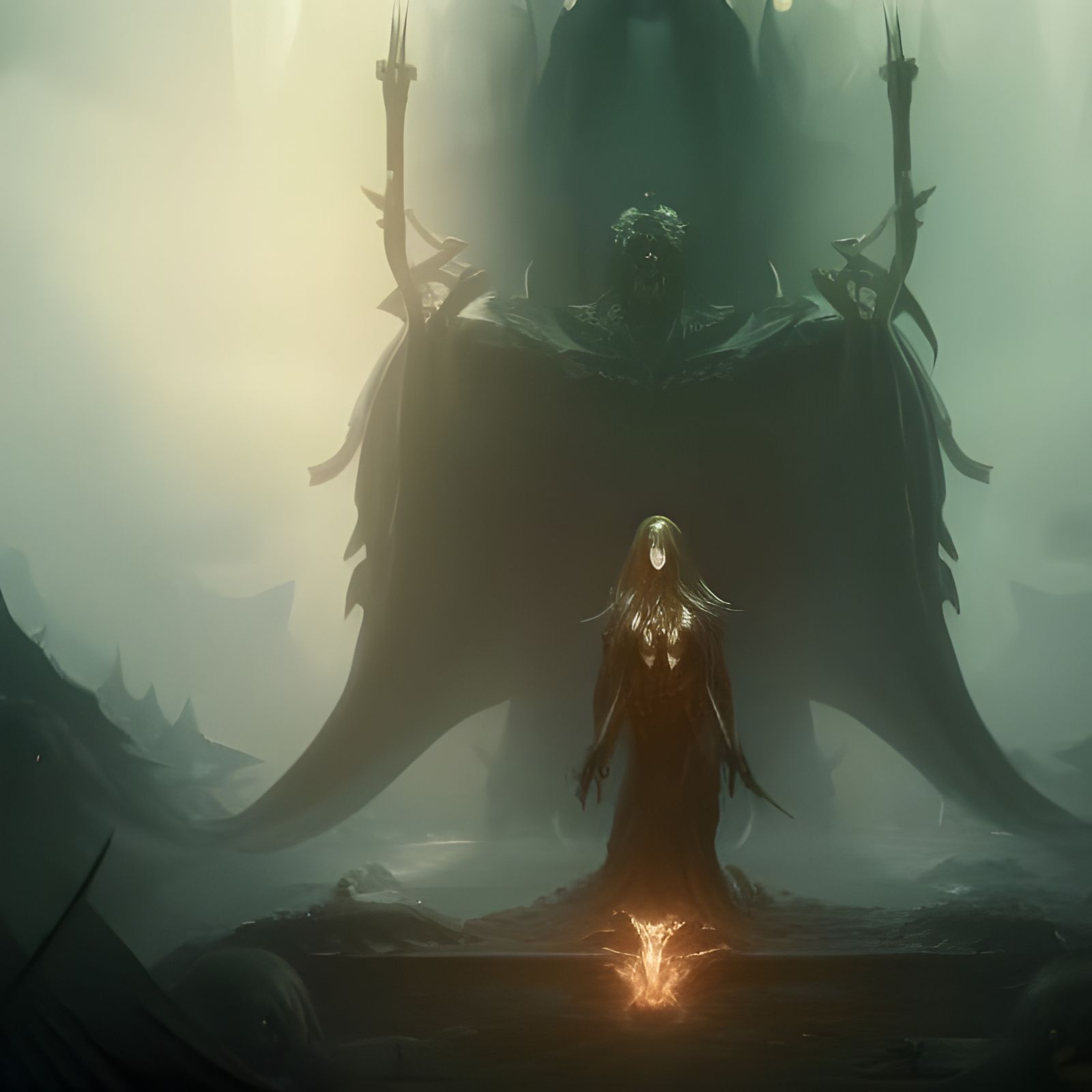 Dark Angel Dominating Women: Fantasy Concept Art