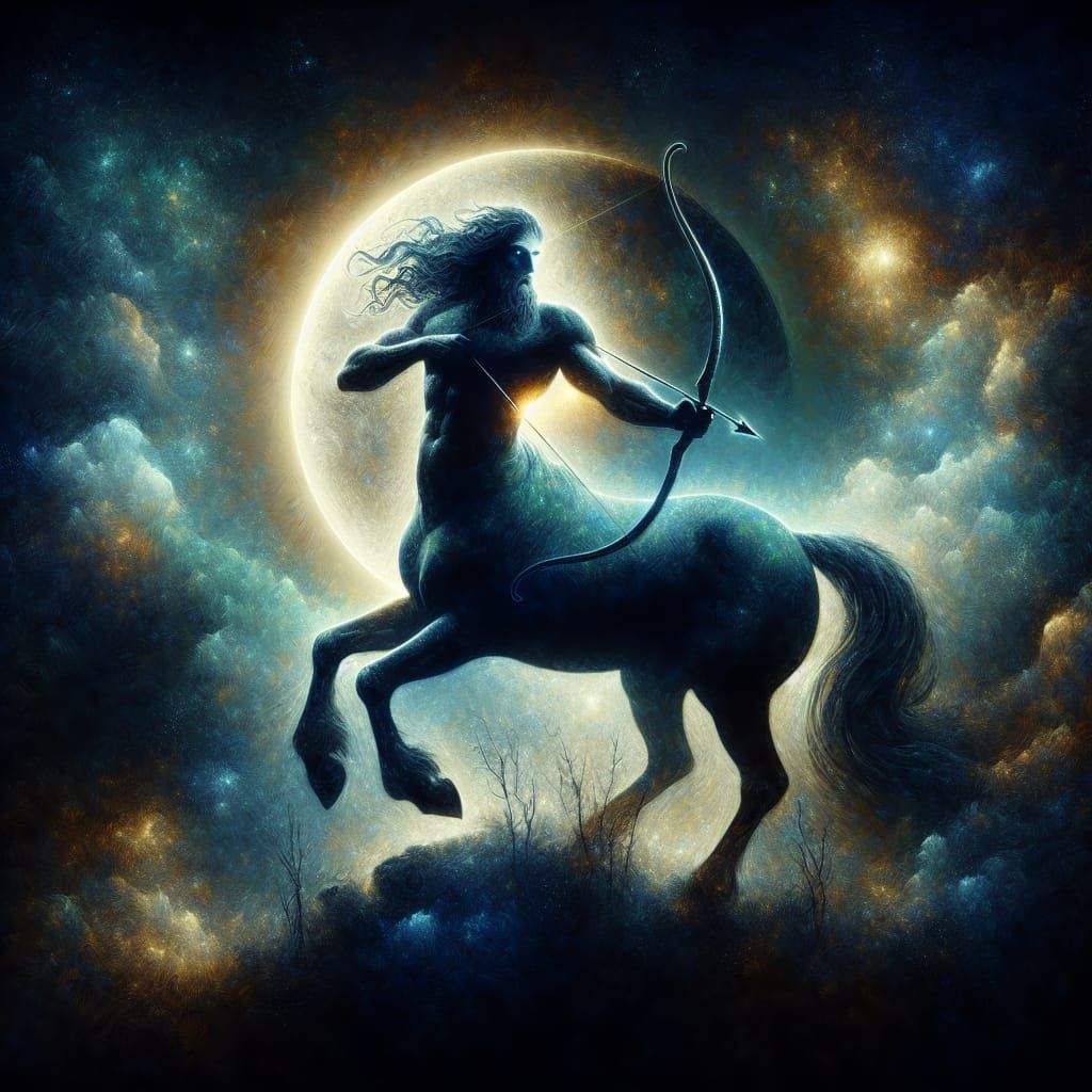 Majestic Centaur Archer in Romantic Style