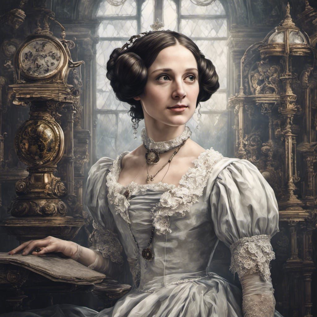 Hyperrealistic Portrait of Ada Lovelace in HDR