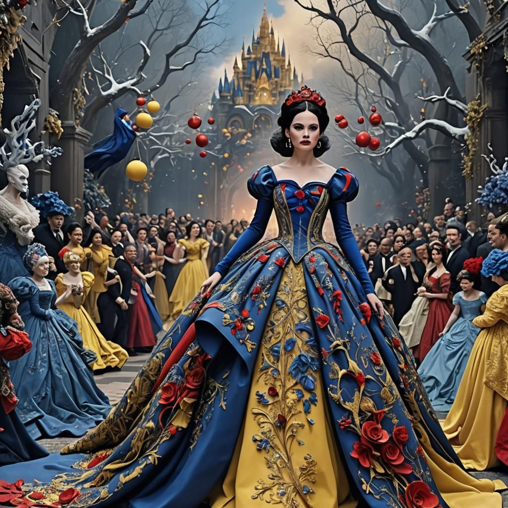 Snow White Inspired Met Gala Runway Dress