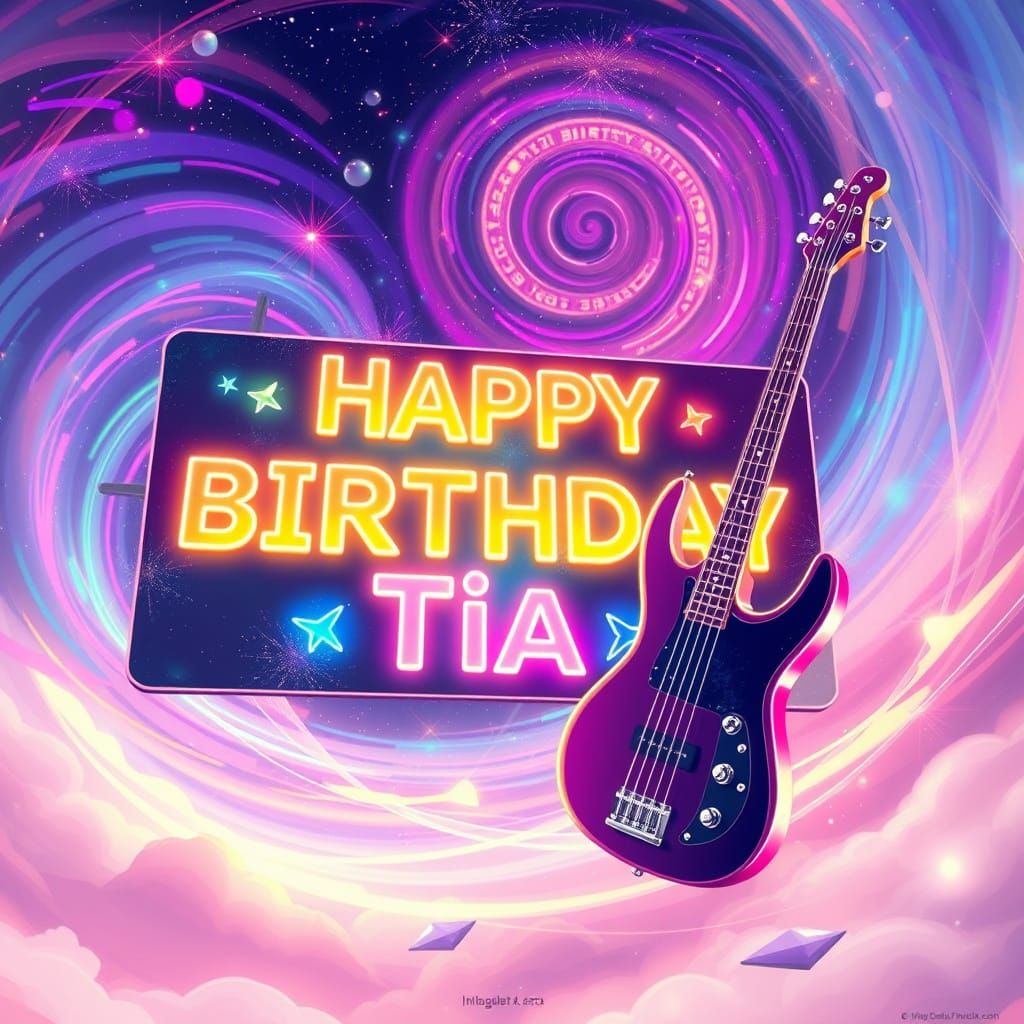 Celestial Birthday Wishes in Vibrant Anime Style