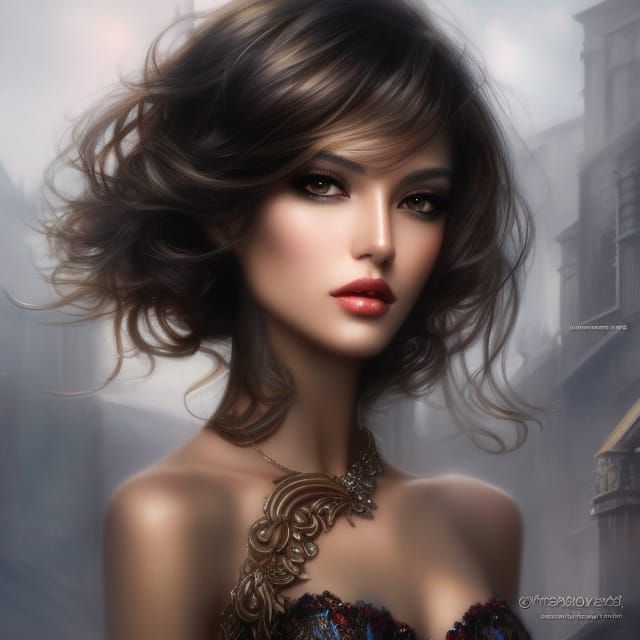 Dreamy Modern Girl with Amazing Features