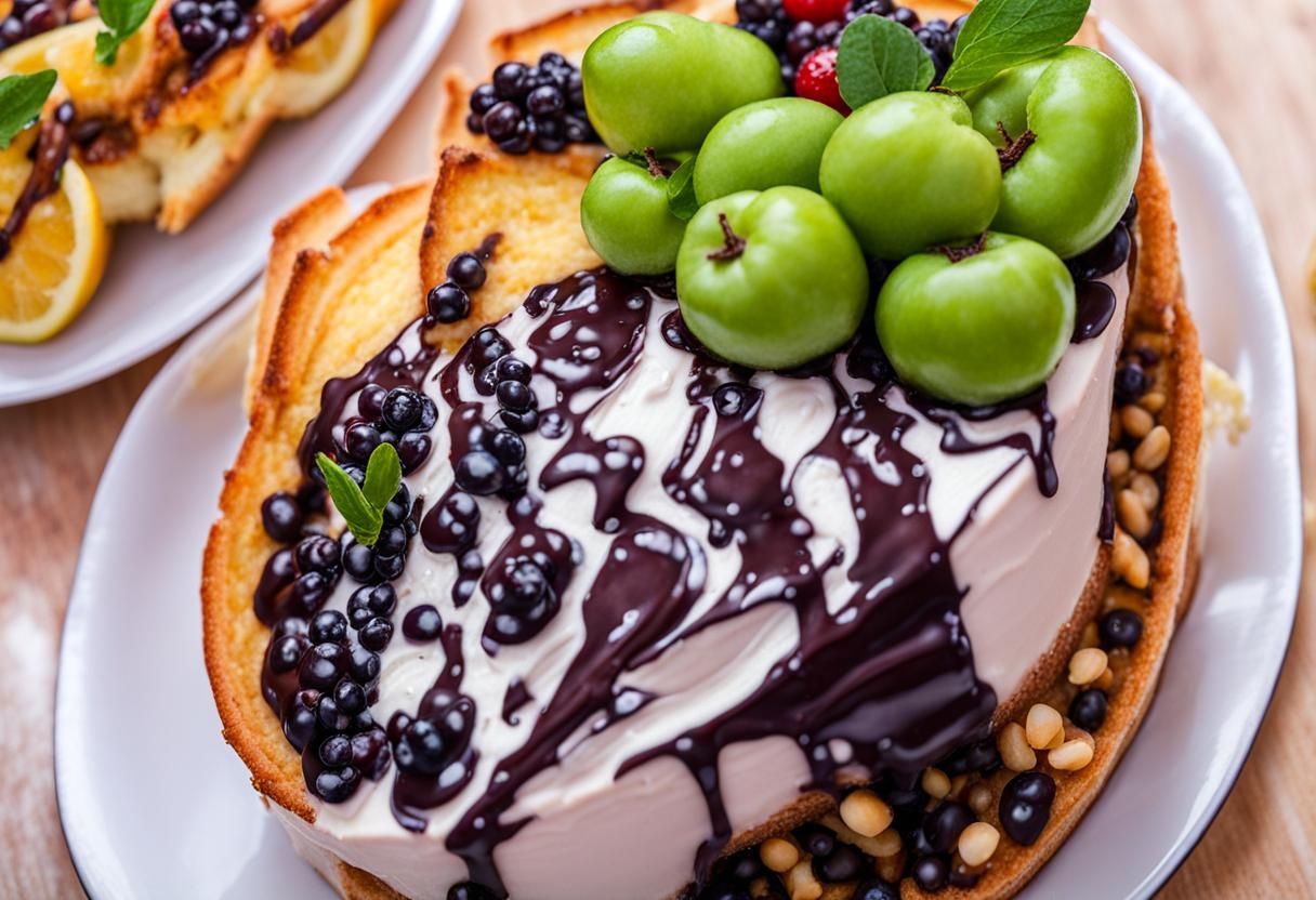 Delicious Cake Generated by AI