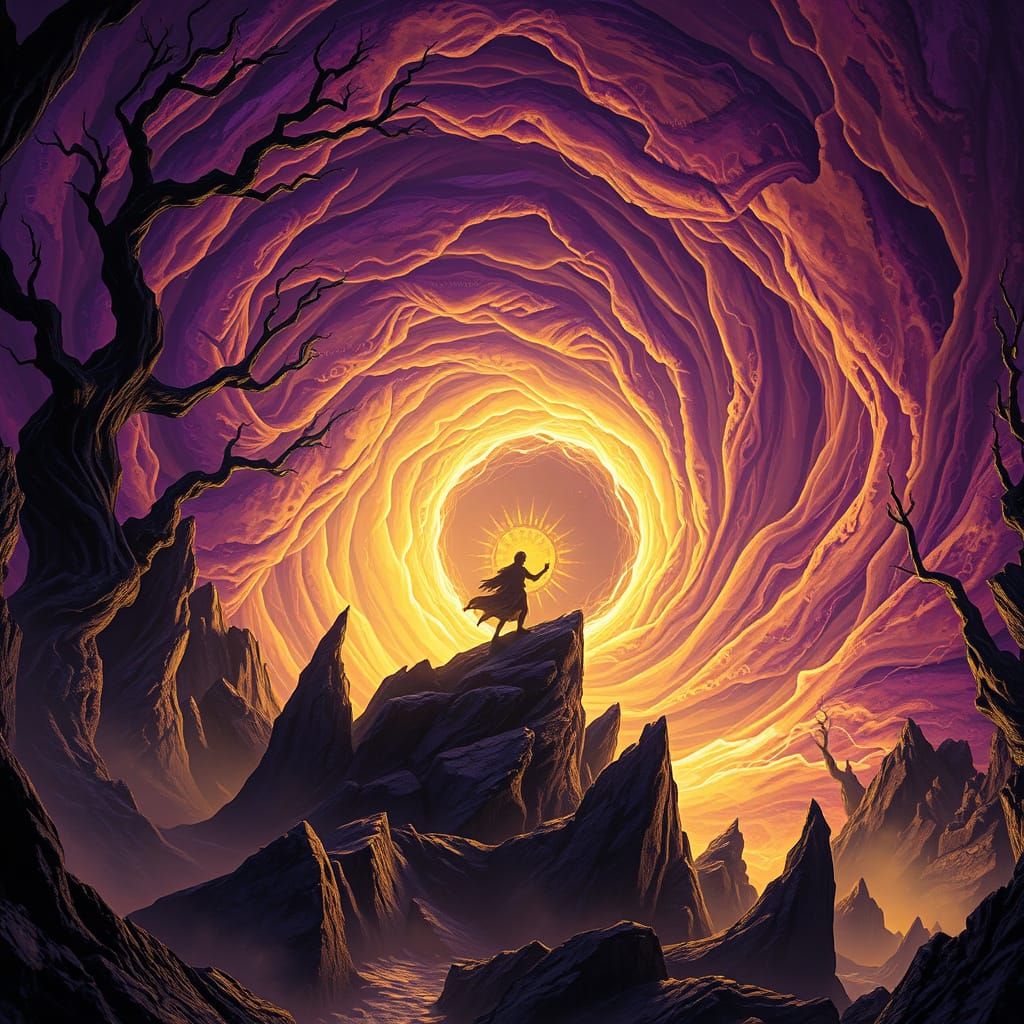 Ethereal Vortex Whirlpool into Dark Fantasy Realm