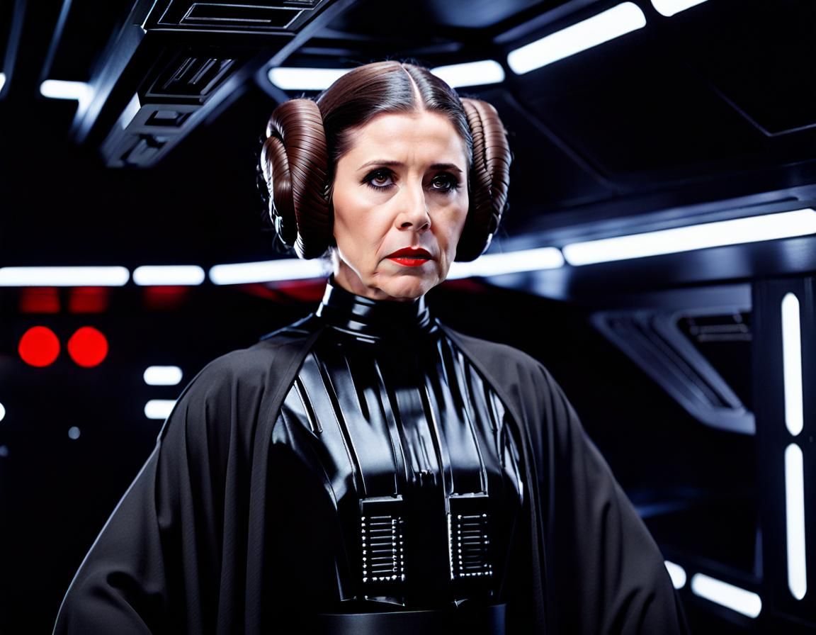 Sith Lord Princess Leia Close-Up Portrait