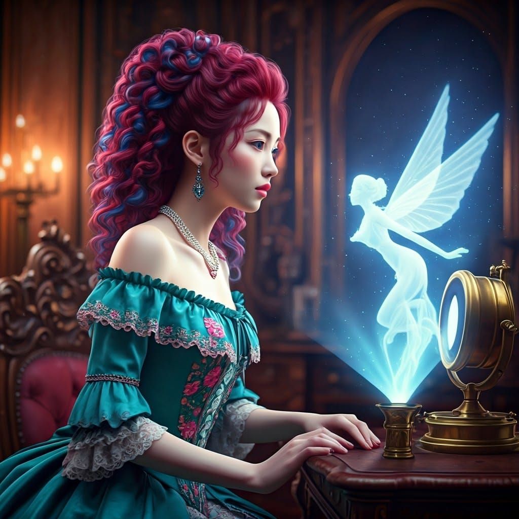 Enchanted Victorian Goddess in Lavish Antique Style