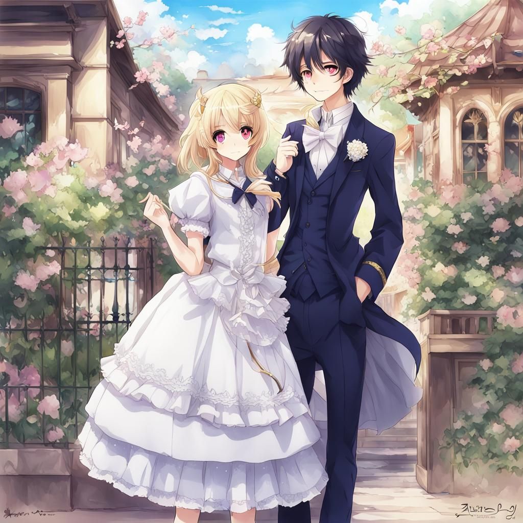 Anime Key Visual Character in Manga Style