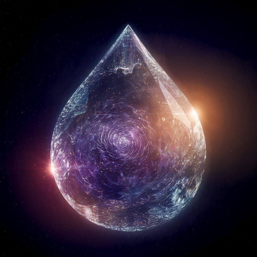 Fractured Cosmic Droplet in Deep Space