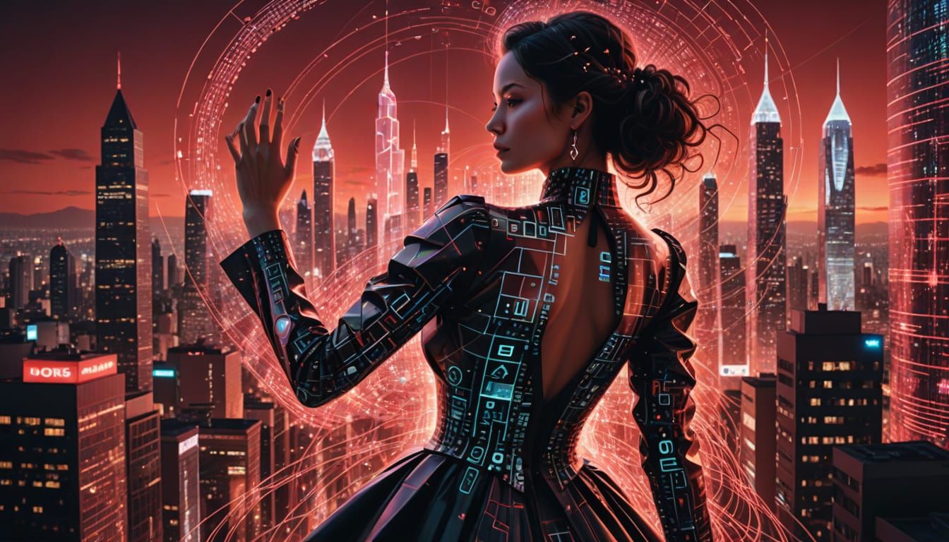 Digital Womanhood Formed From Code and Data Streams