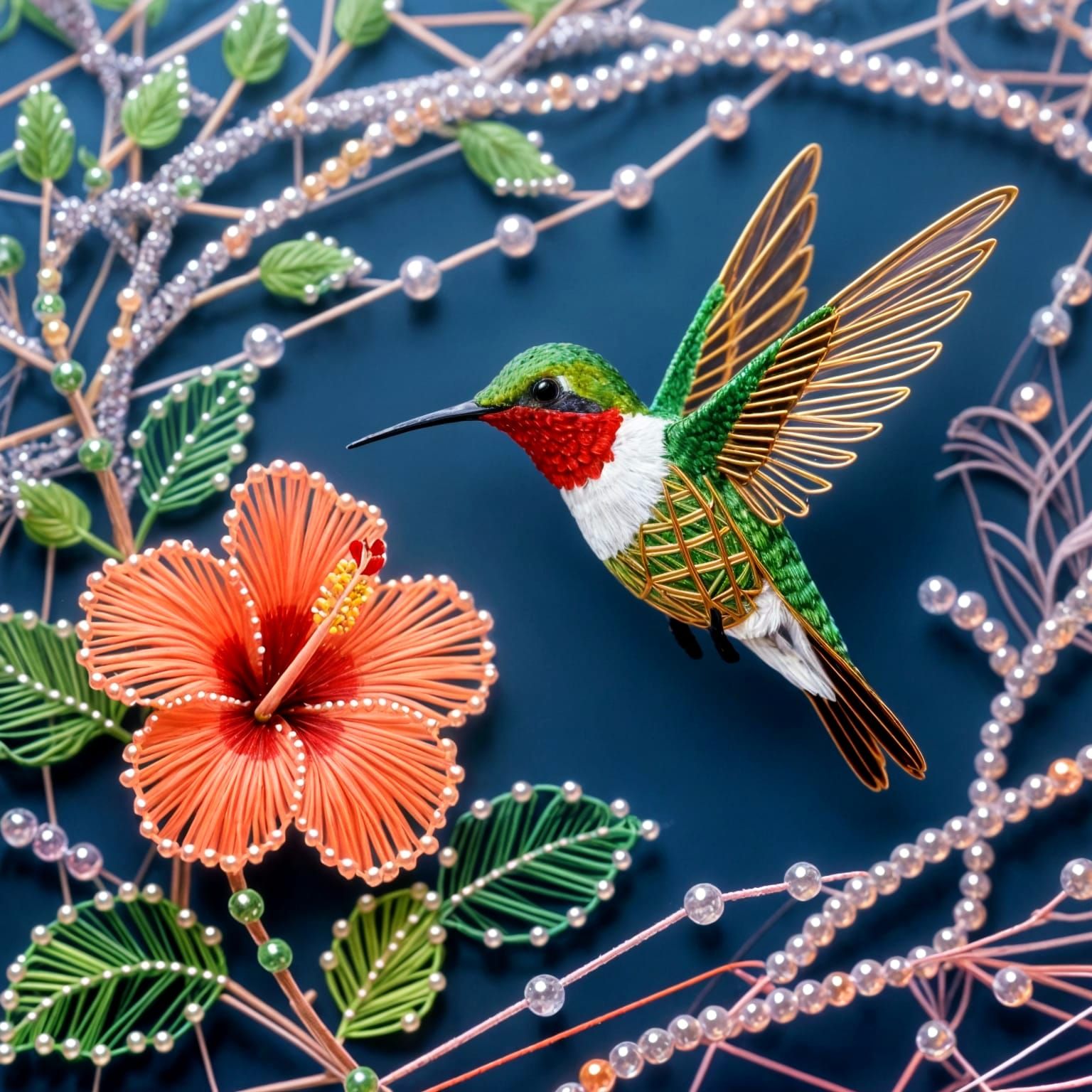 Art of string and beads