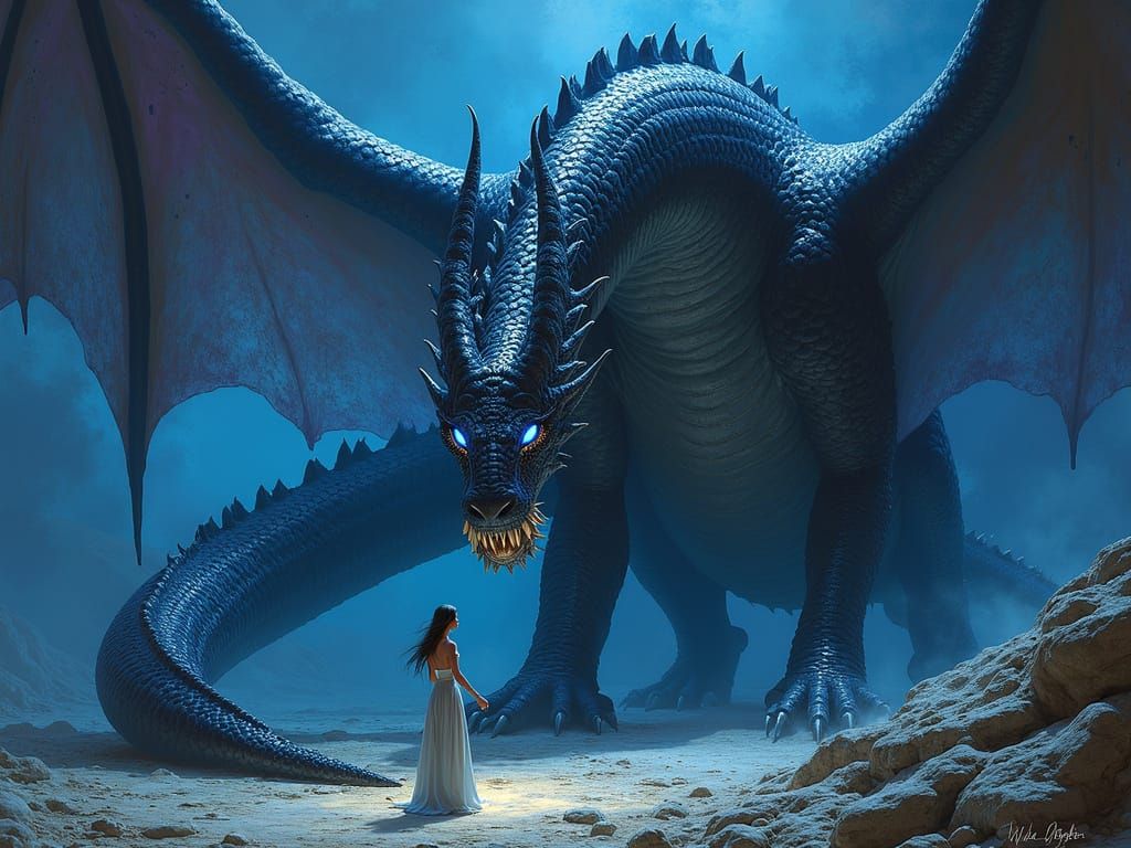 Cosmic Serpent of Night Skies