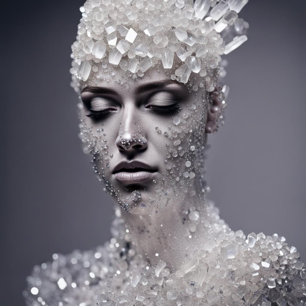 Crystalline Woman: A Vision of Light and Form
