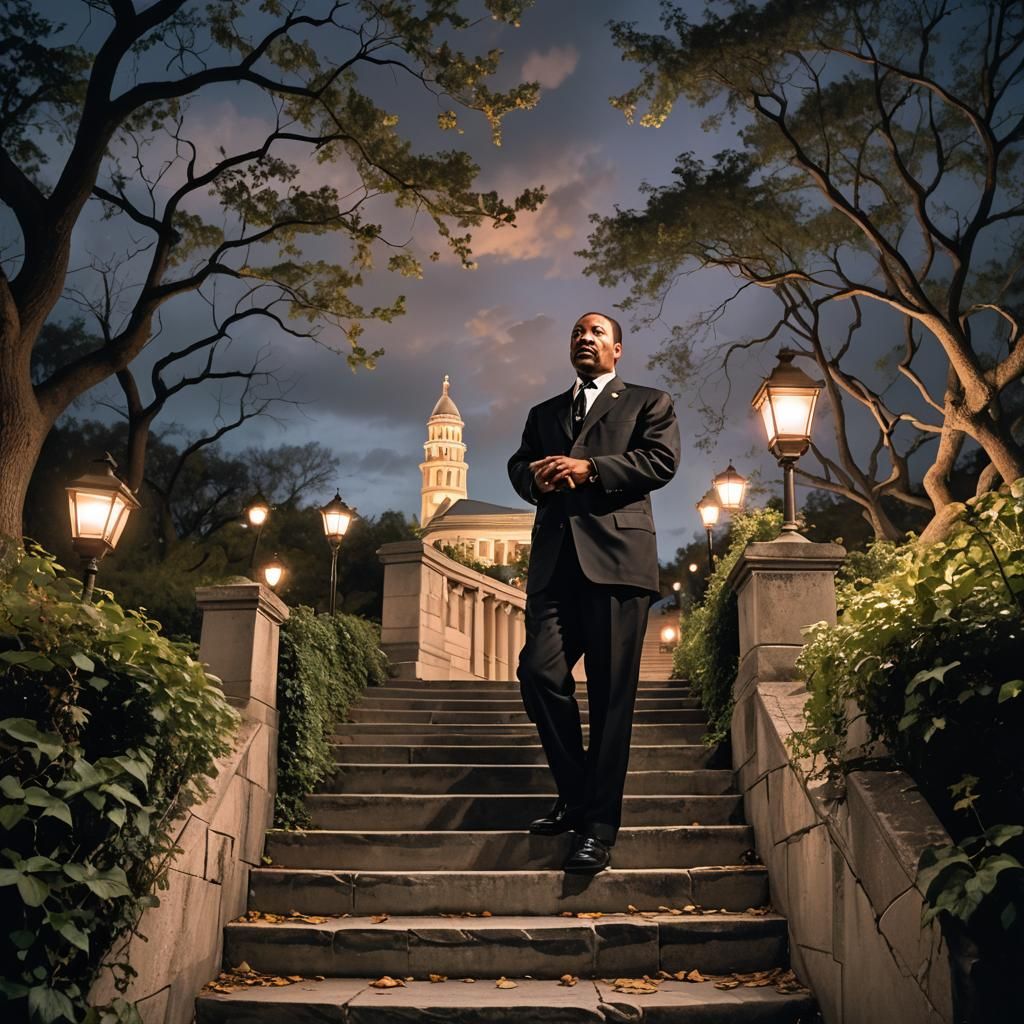 MLK Delivers Dreamlike Speech in Surreal DC Landscape