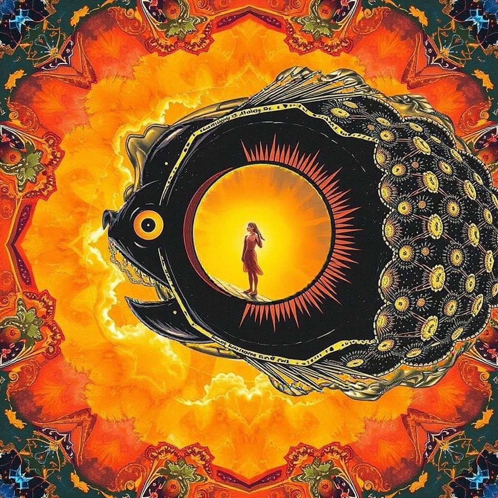 Allegorical Painting of Beauty and Truth in Vibrant Detail