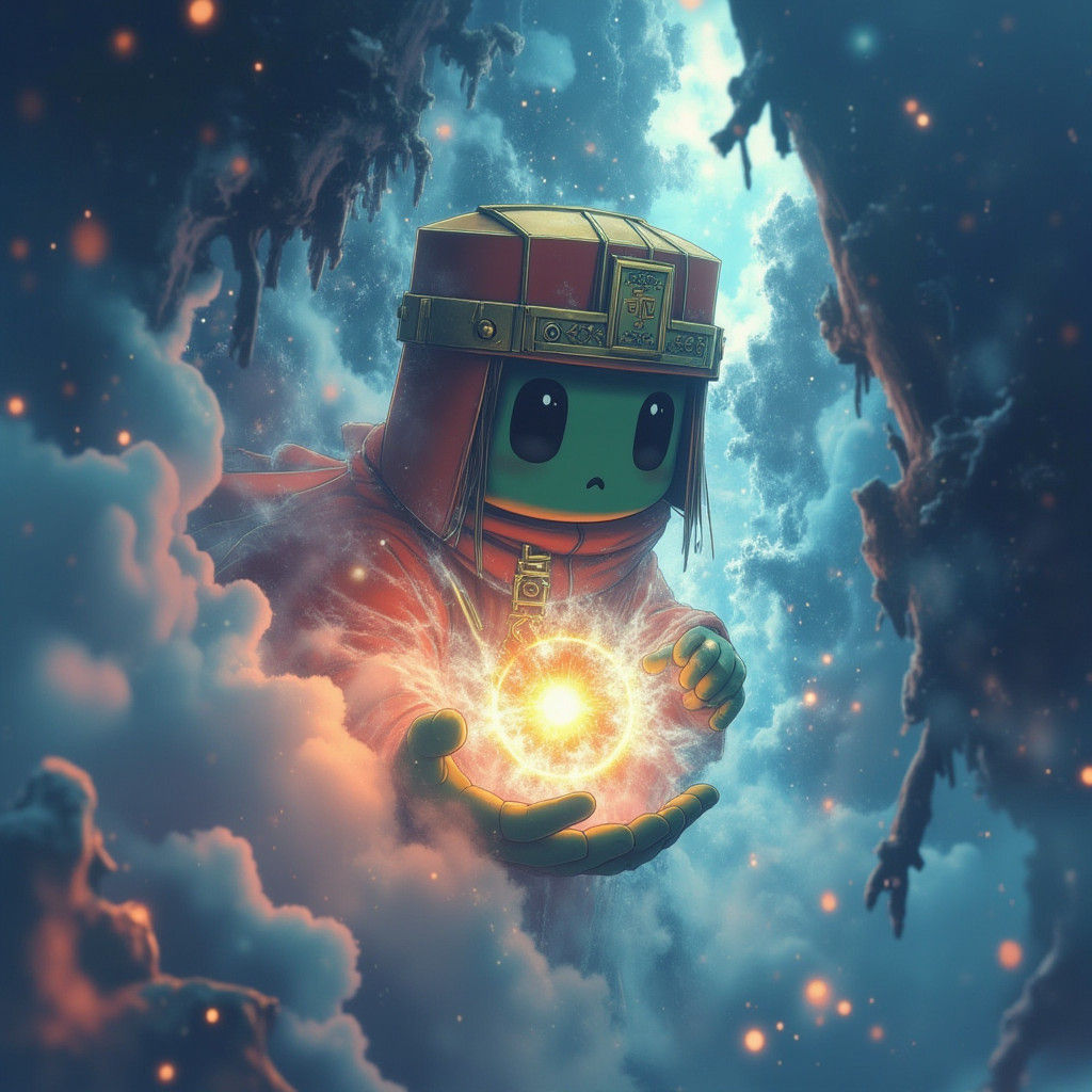 Ethereal Being of Smoke and Light